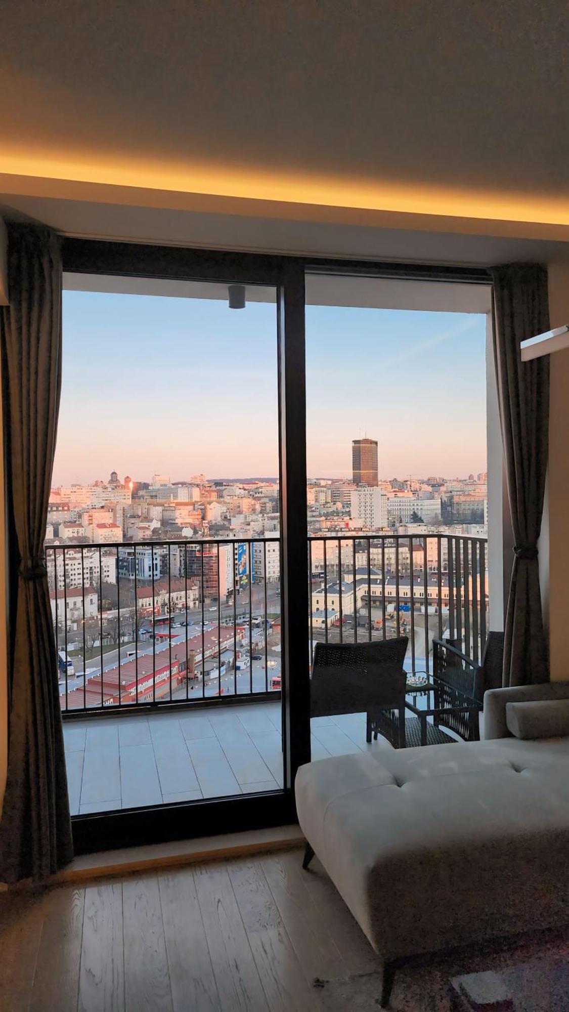 Belgrade Waterfront 16Th Fl Lux Apt. W/ City View Eksteriør bilde